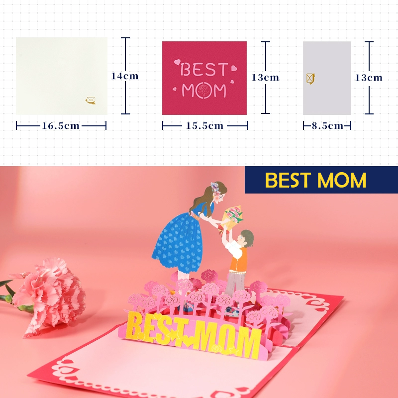 3D Card Pop Up Best Mom Greeting Card for Mother’s Day for Her-larkway tradelink