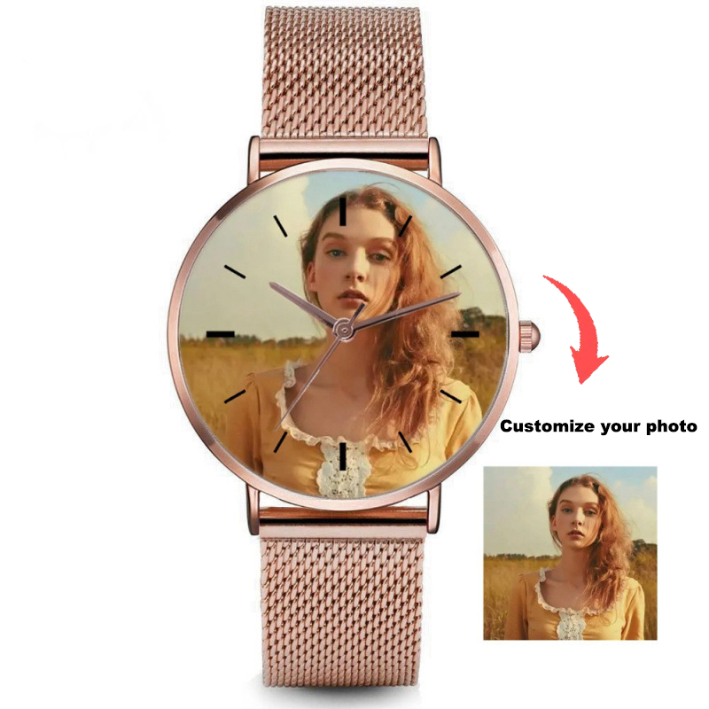 Personalized Laser Engraved Watch Custom Alloy Bracelet Gifts-larkway tradelink