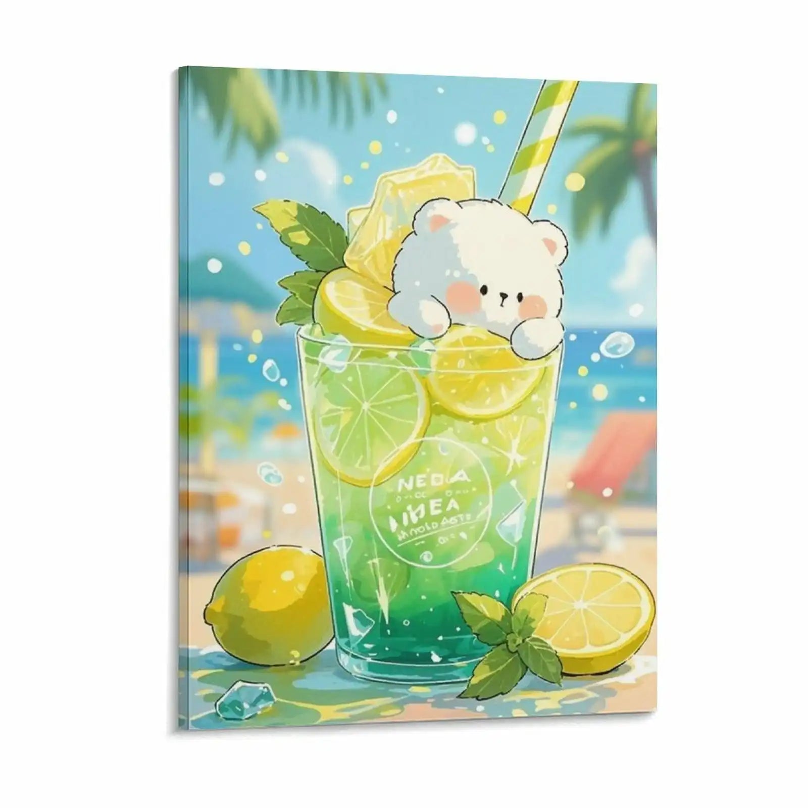 Custom Portrait Canvas Wall Art Heat Personalized Transfer Printed Picture with 4 Sizes Selection-larkway tradelink