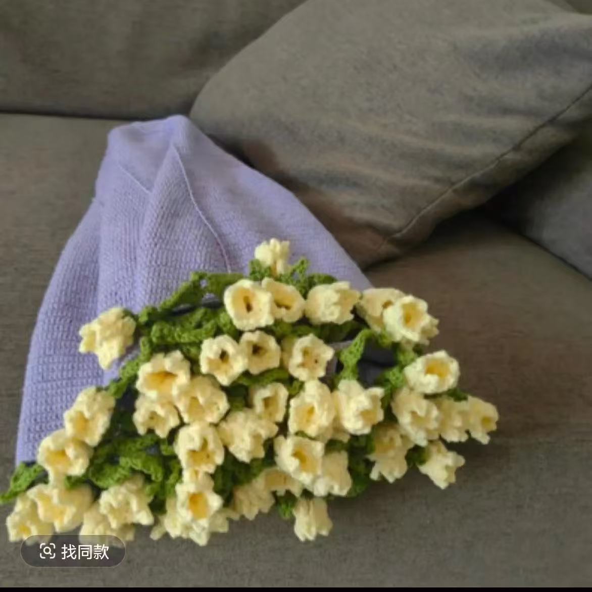 Hand-Knitted Rose Blanket DIY Kit & Ready-Made Gift for Mother's Day Valentine's Day-larkway tradelink