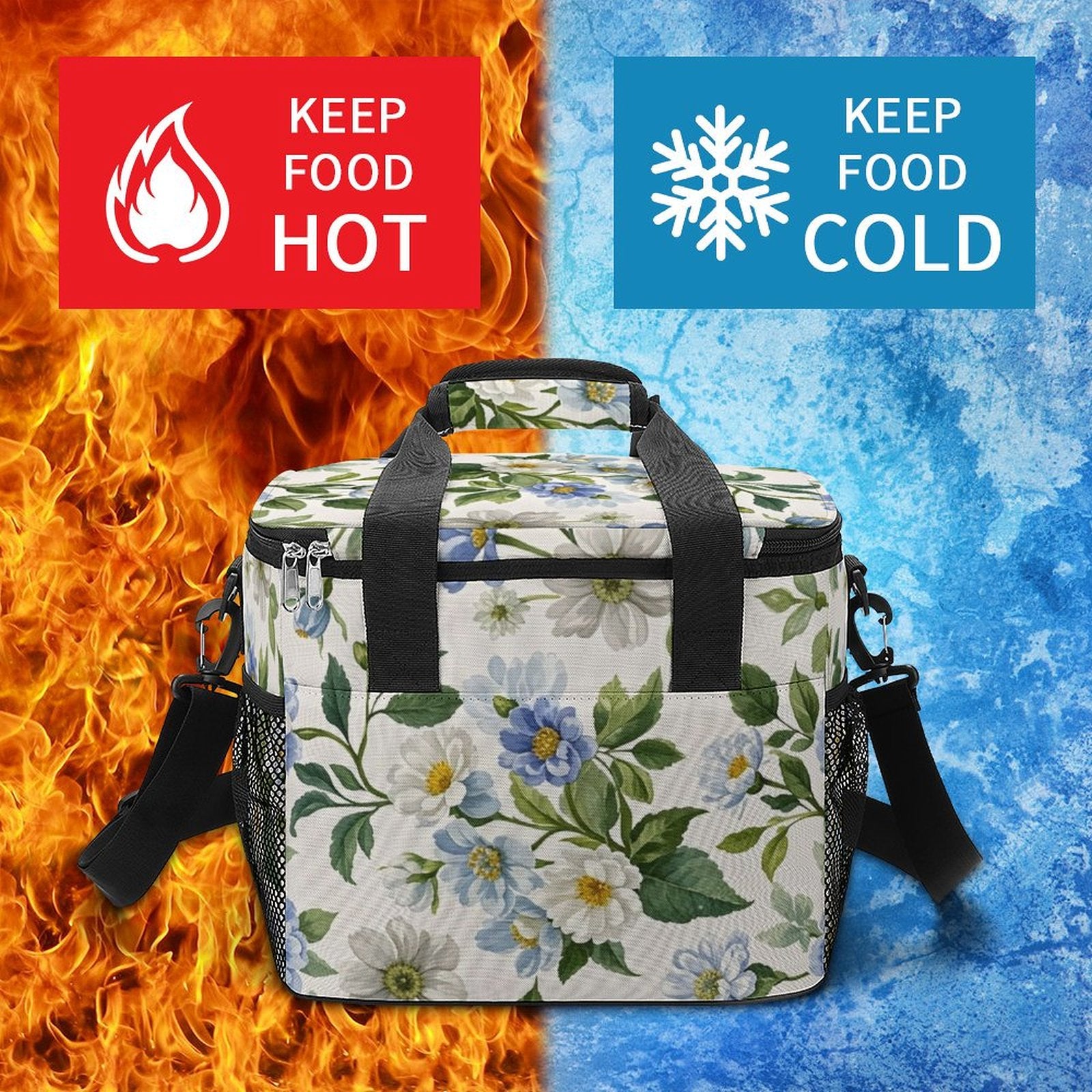 Personalized Camping Ice Bag Custom Picture Meal Bag Leak Proof Easy Clean-larkway tradelink