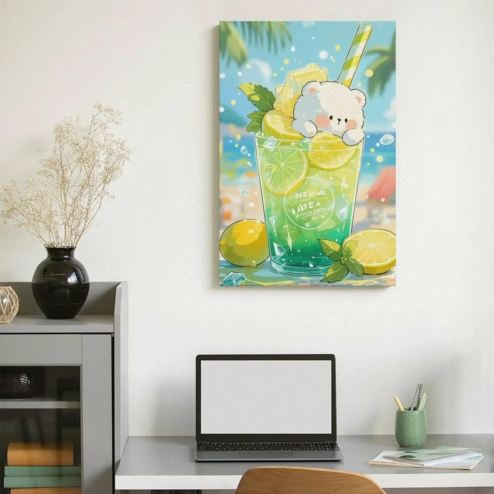 Custom Portrait Canvas Wall Art Heat Personalized Transfer Printed Picture with 4 Sizes Selection-larkway tradelink