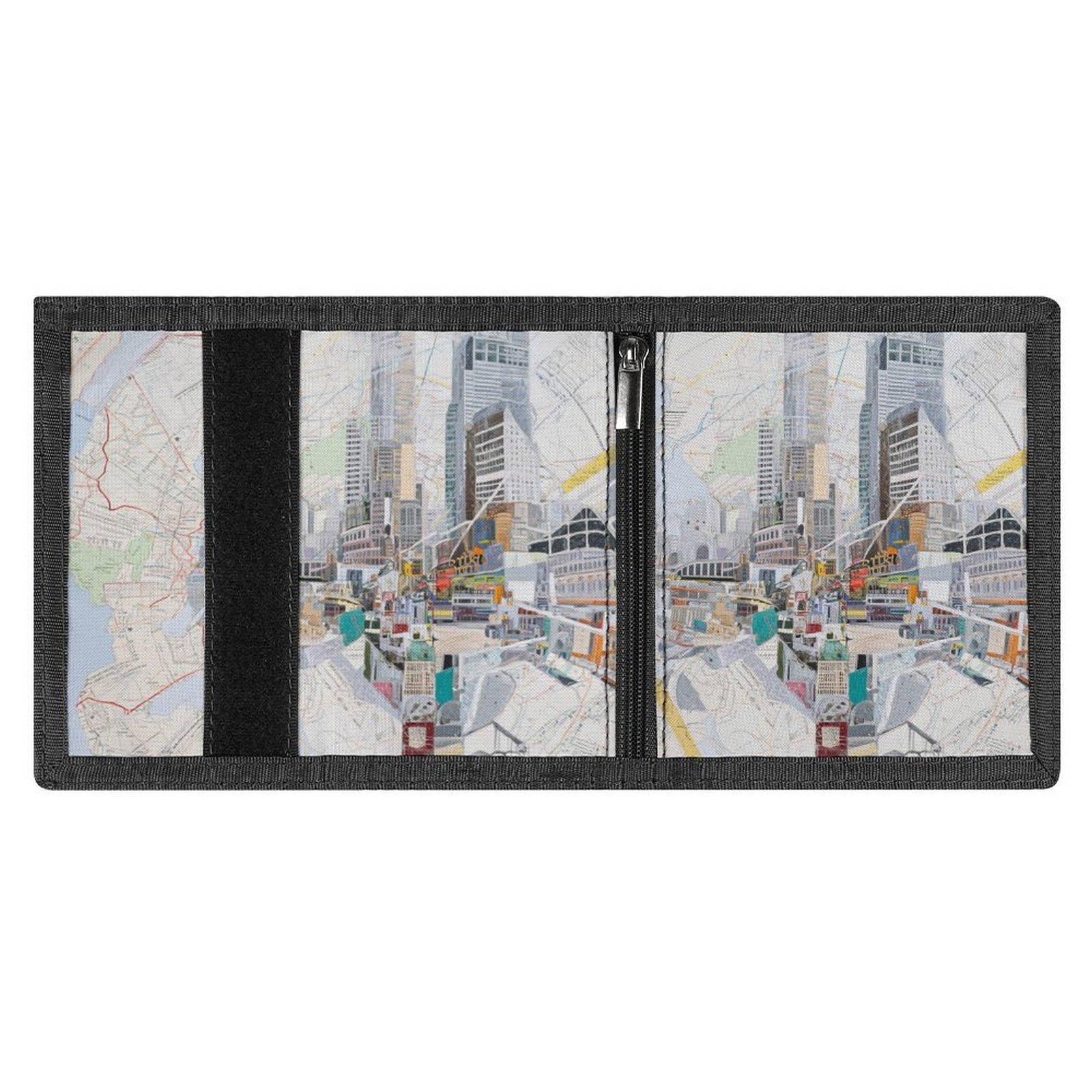 Custom Photo Tri Fold Polyester Wallet Personalized Durable Gift-larkway tradelink