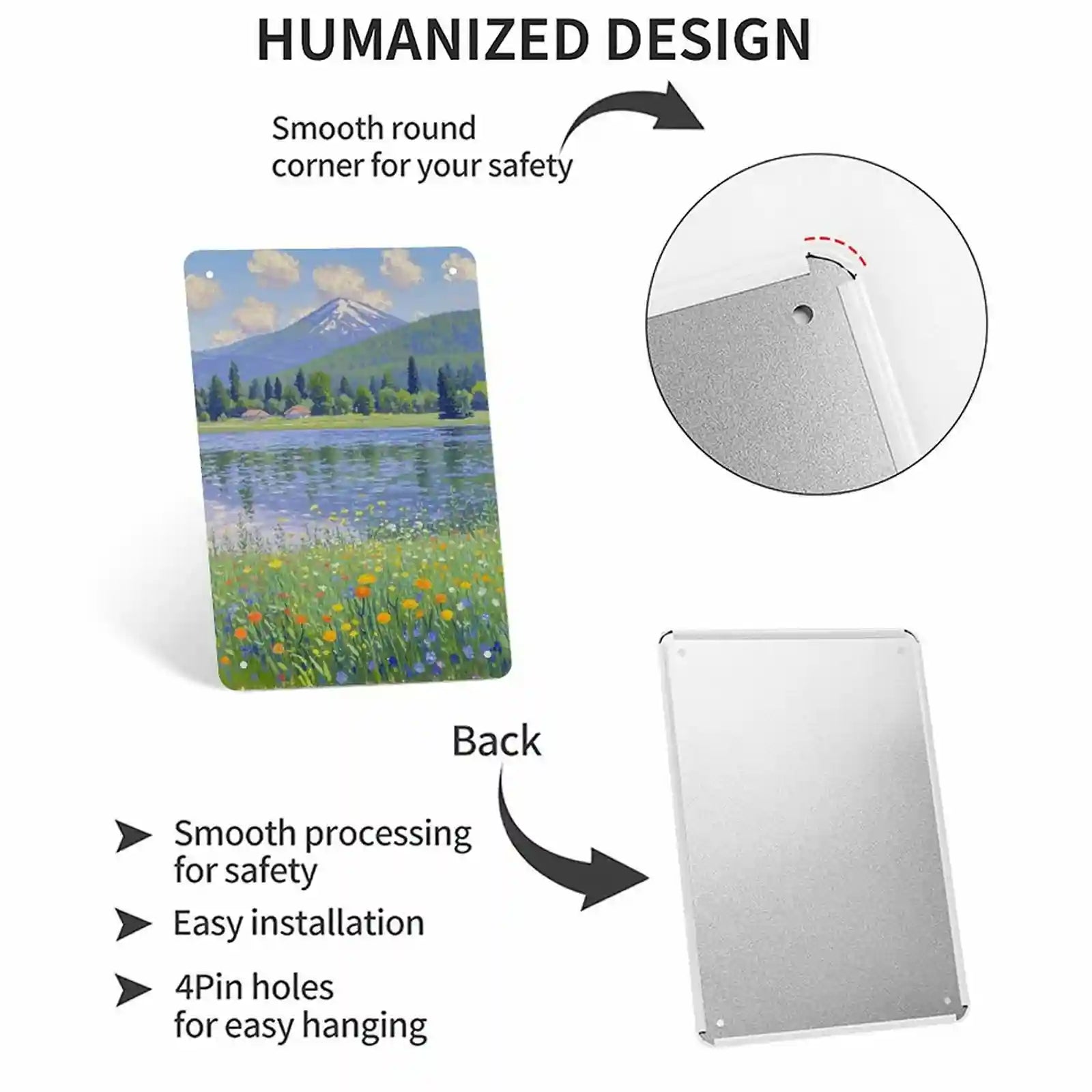 Customized Iron painting Personalized Portrait Decoration 11.8*7.9in (30*20cm)-larkway tradelink