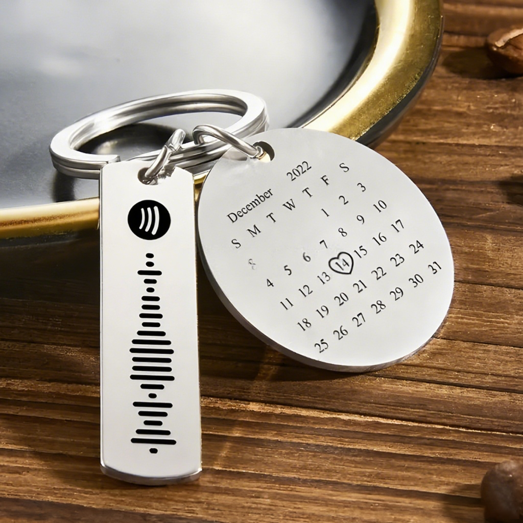 Personalized Stainless Steel keychain Custom Photo Pendant-larkway tradelink