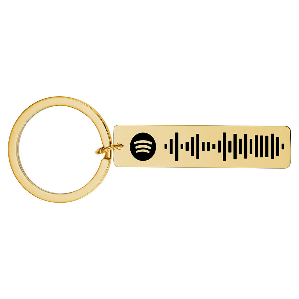 Custom Spotify Keychain Personalized Scannable Song Code Gift-larkway tradelink
