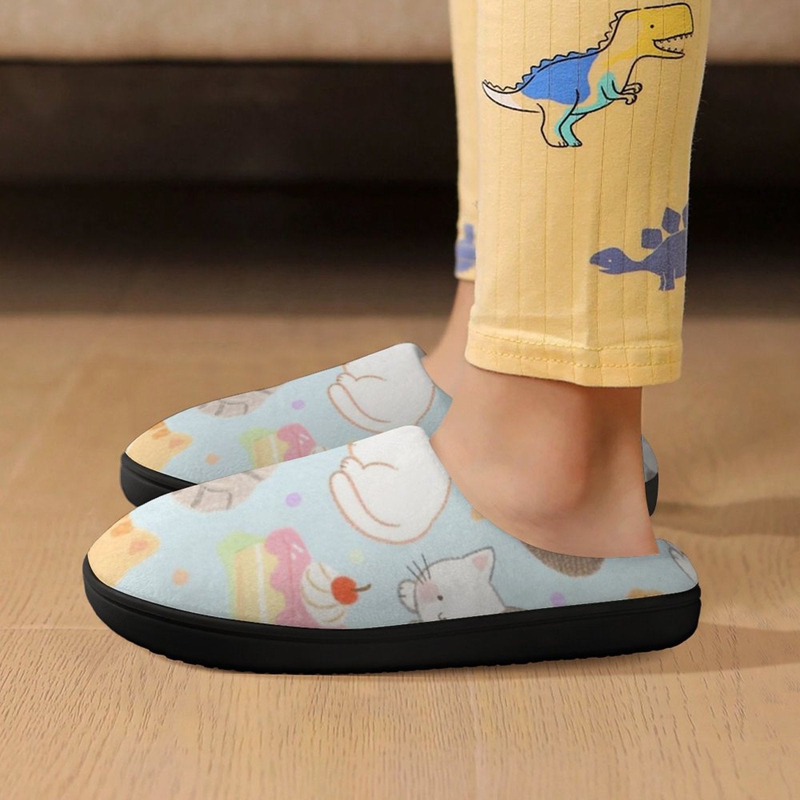 Personalized Flannel Slippers Custom Photo Slippers Breathable Sweat Absorbing for Kids-larkway tradelink