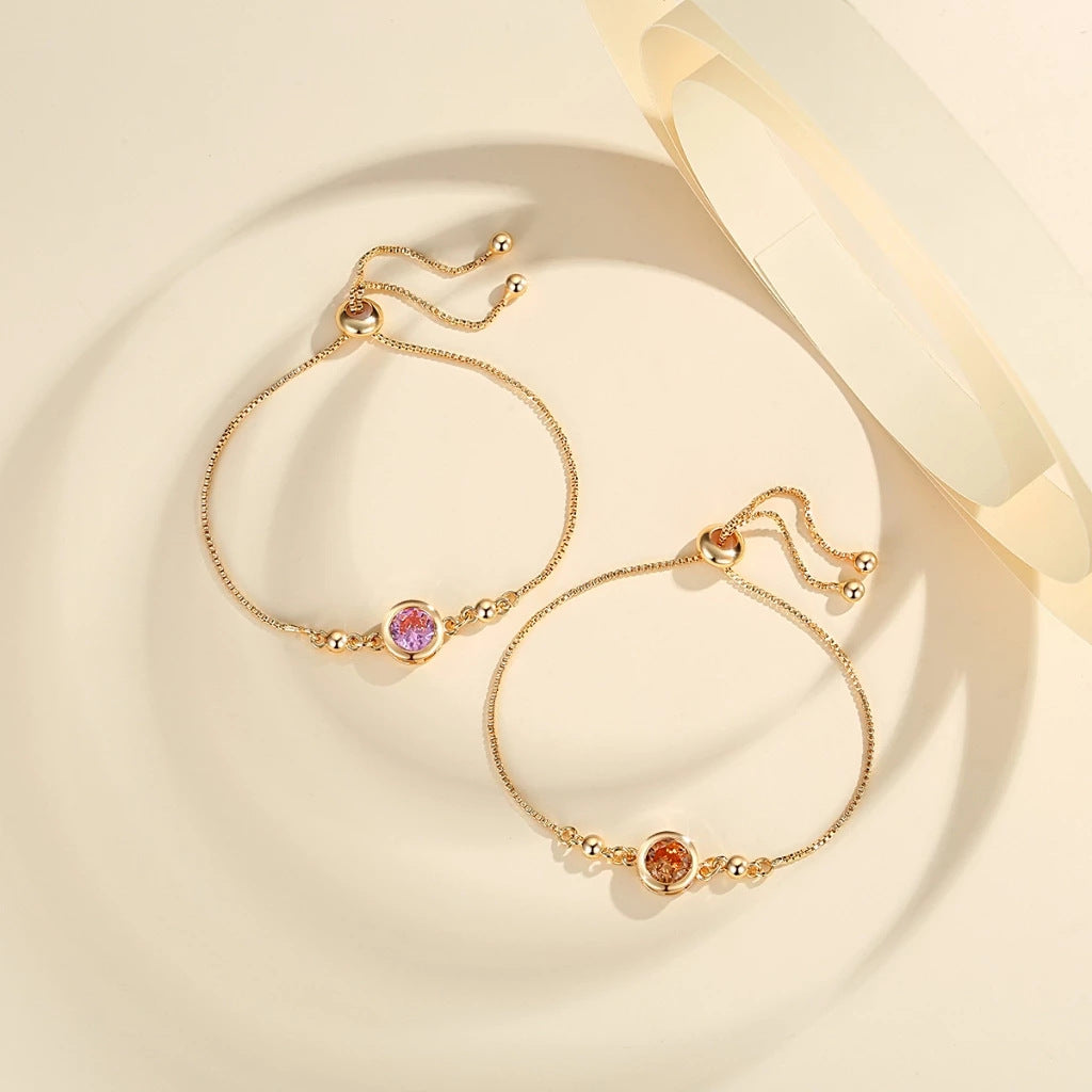 Zircon Bracelet Bead For Gift Various Colors Available-larkway tradelink