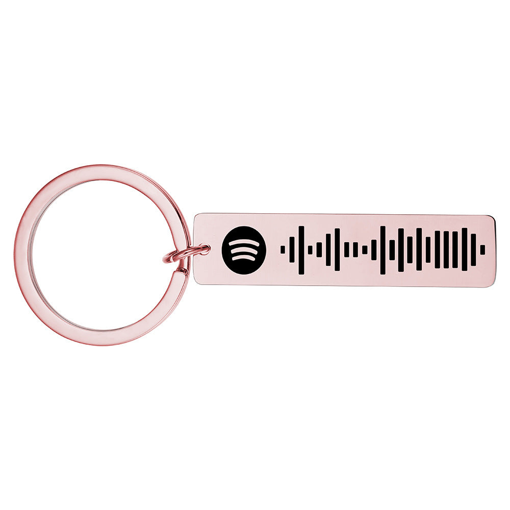 Custom Spotify Keychain Personalized Scannable Song Code Gift-larkway tradelink