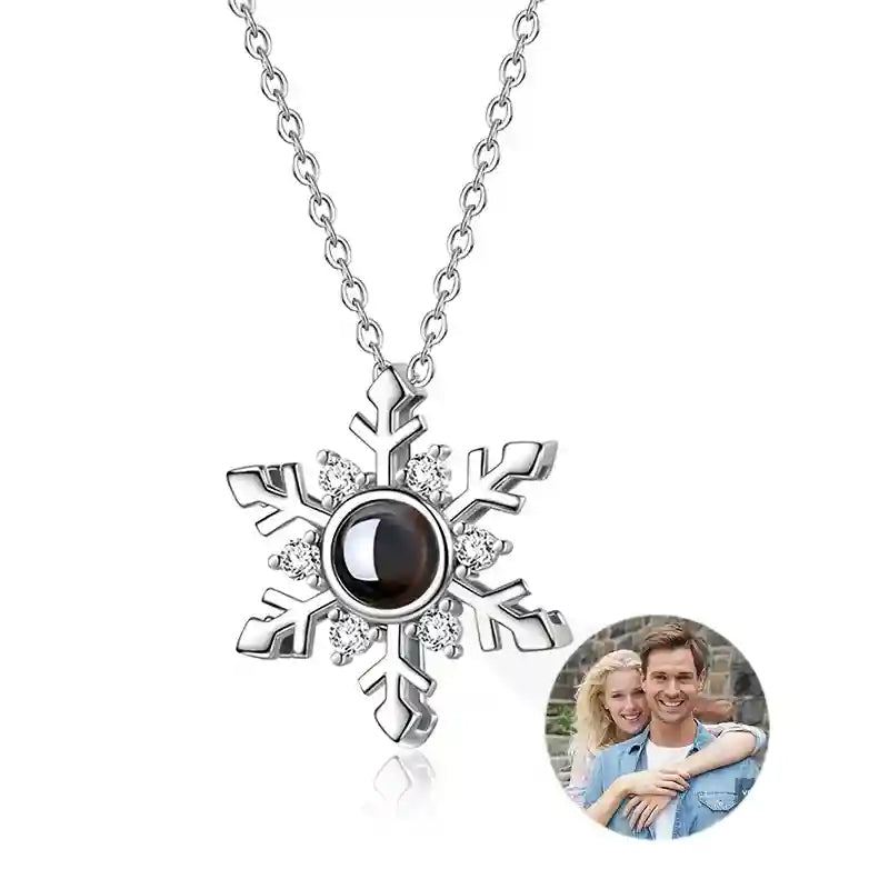 Custom Photo Necklace Projection Necklace with Picture Personalized Necklace Jewelry Gifts for Women-larkway tradelink