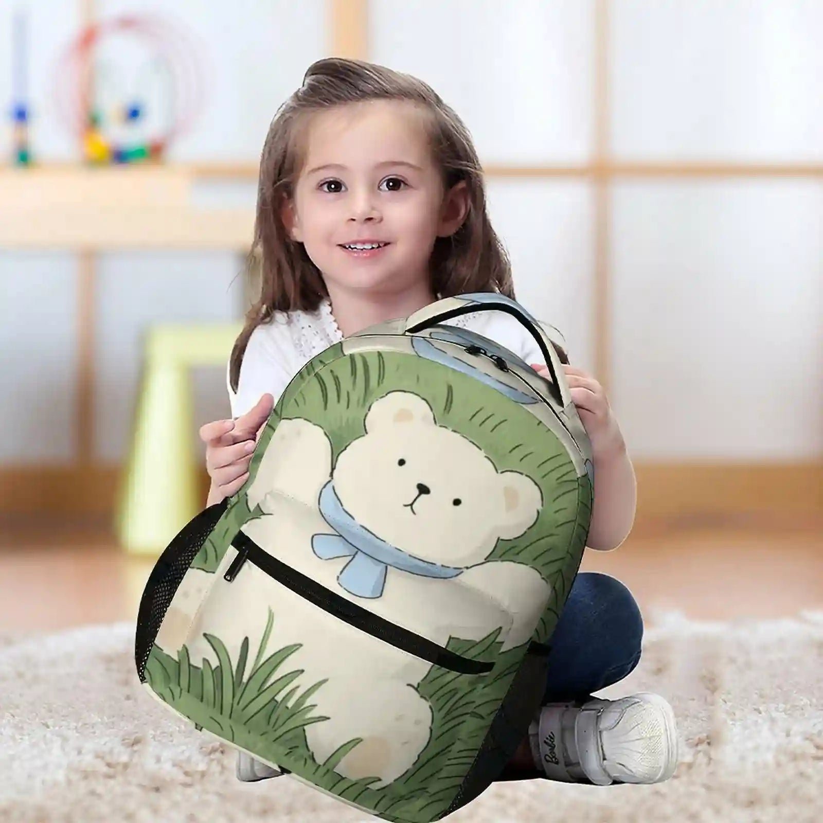 Custom Polyester Twill Backpack Personalized Photo Print Bag For Gift 32×15×43cm-larkway tradelink