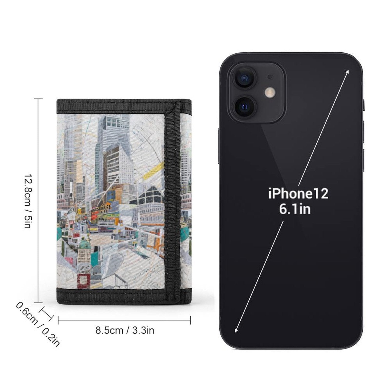 Custom Photo Tri Fold Polyester Wallet Personalized Durable Gift-larkway tradelink