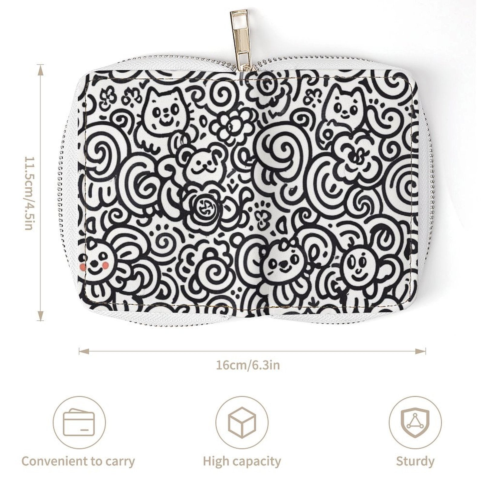 Custom Photo Leather Card Holder Personalized Card Bag Double Sided Design-larkway tradelink