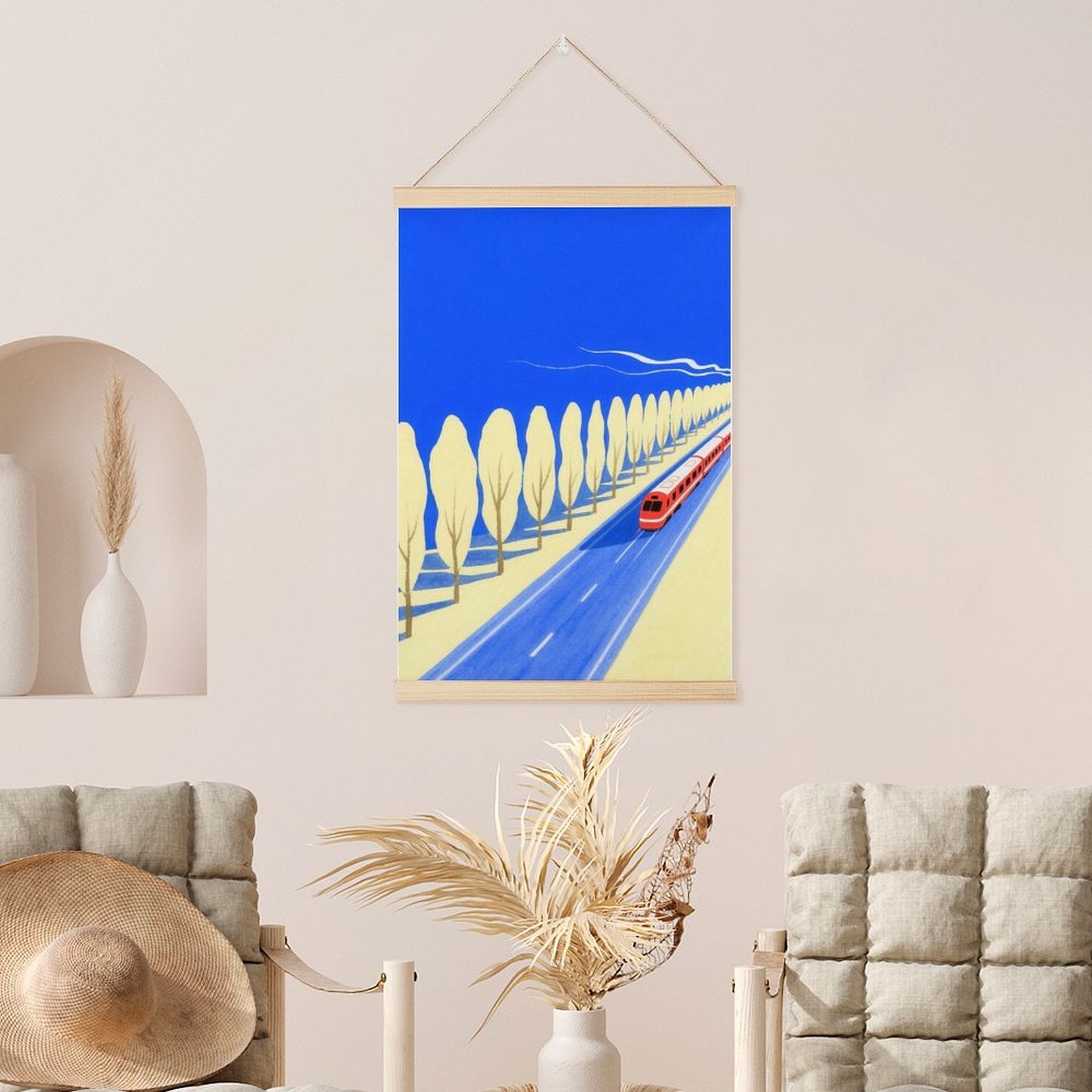 Custom Photo Magnetic Canvas Hanging Painting with Wood Frame Personalized Decoration-larkway tradelink