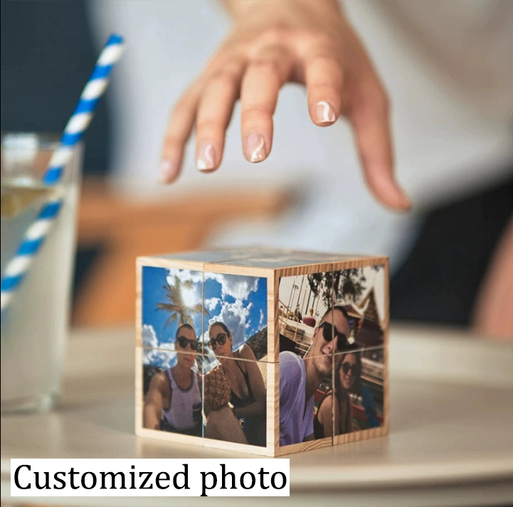 Custom Photo Rubik Cube Wall Personalized PIcture Gift For Keepsake-larkway tradelink