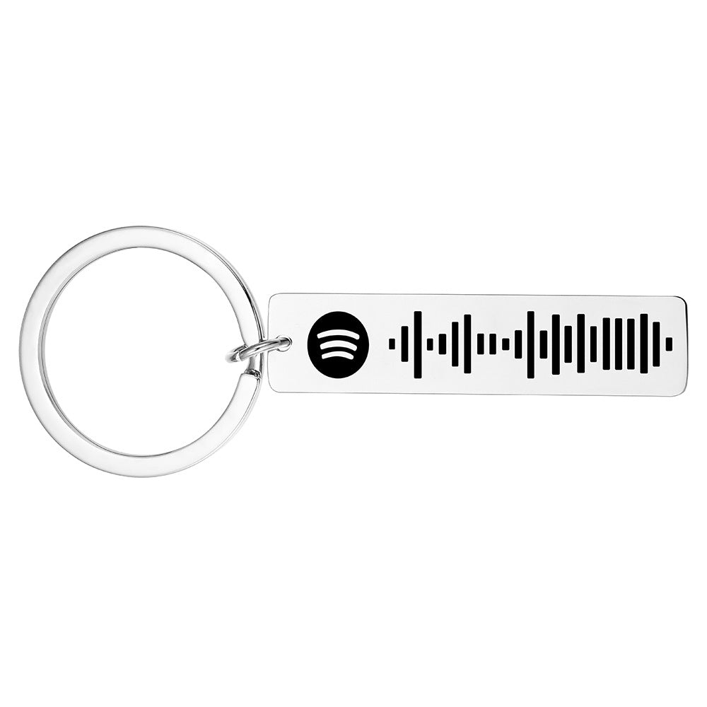 Custom Spotify Keychain Personalized Scannable Song Code Gift-larkway tradelink