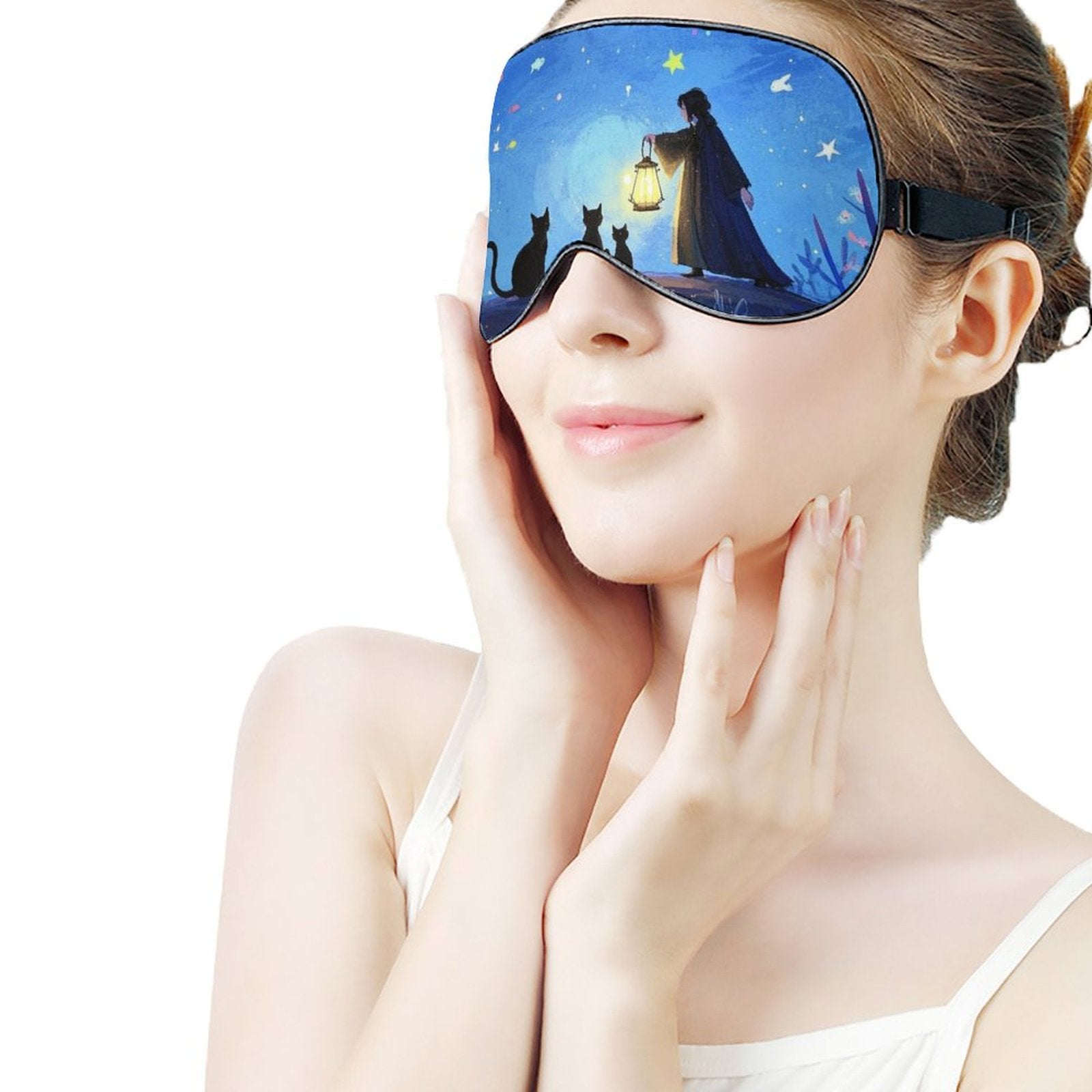 Custom Photo Sleep Mask Personalized Patch Soft Washable Reusable-larkway tradelink