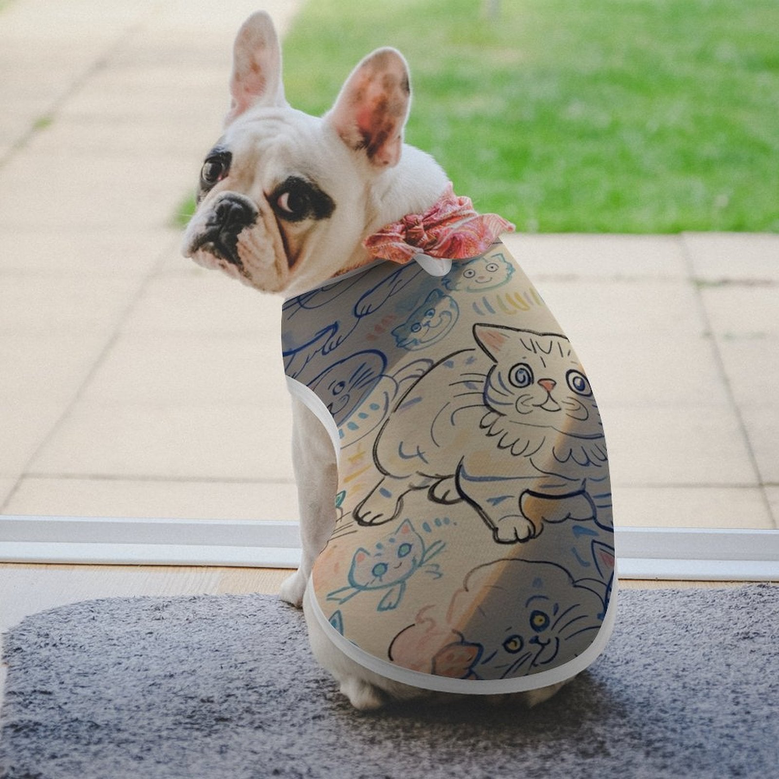 Custom Photo Full Print Pet Vest Personalized Pet Clothing Dirt Proof Fur Protection-larkway tradelink