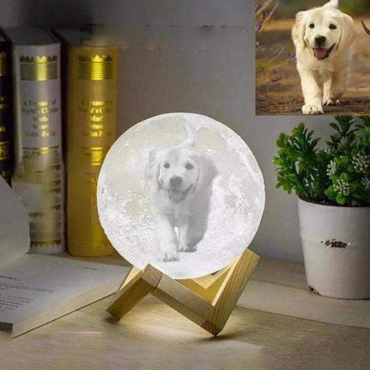 Personalized 3D Printed Moon Lamp Customizable Night Light Creative Gift-larkway tradelink