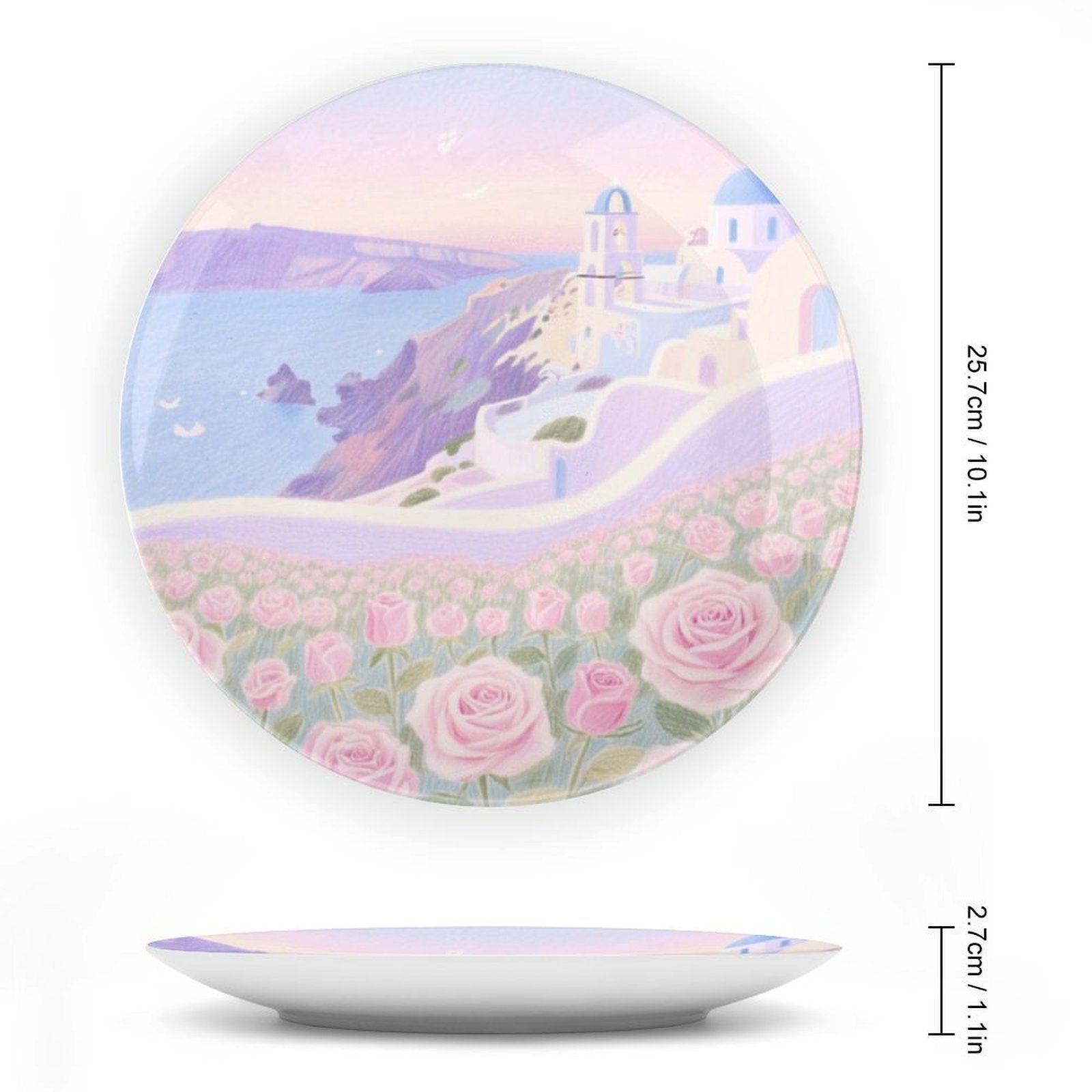 Custom Photo Bone China Decorative Plate Personalized Picture Ceramic-larkway tradelink