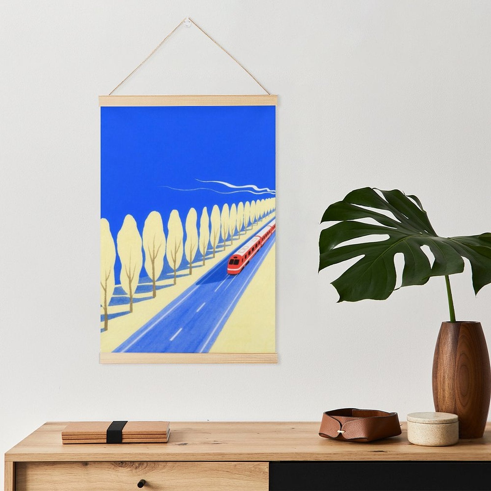 Custom Photo Magnetic Canvas Hanging Painting with Wood Frame Personalized Decoration-larkway tradelink