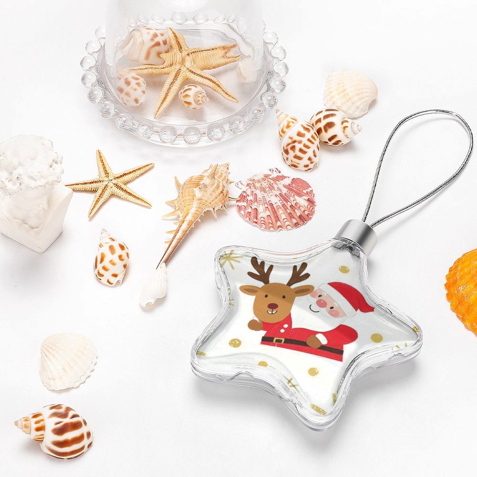 Custom Photo Christmas Star Ornament Personalized Decor-larkway tradelink