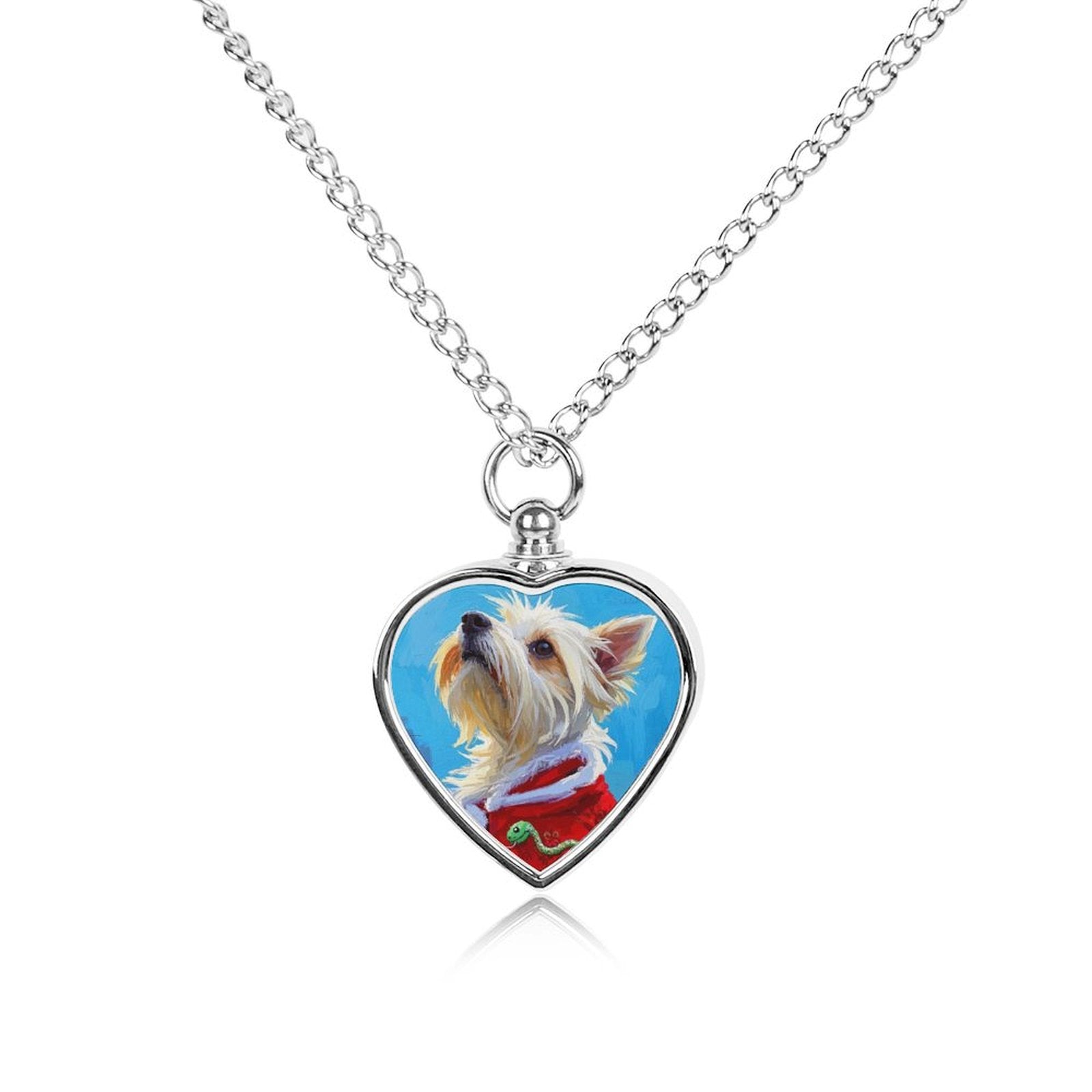 Custom Photo Pet Urn Necklace Personalized Picture Pendant for Your Love-larkway tradelink
