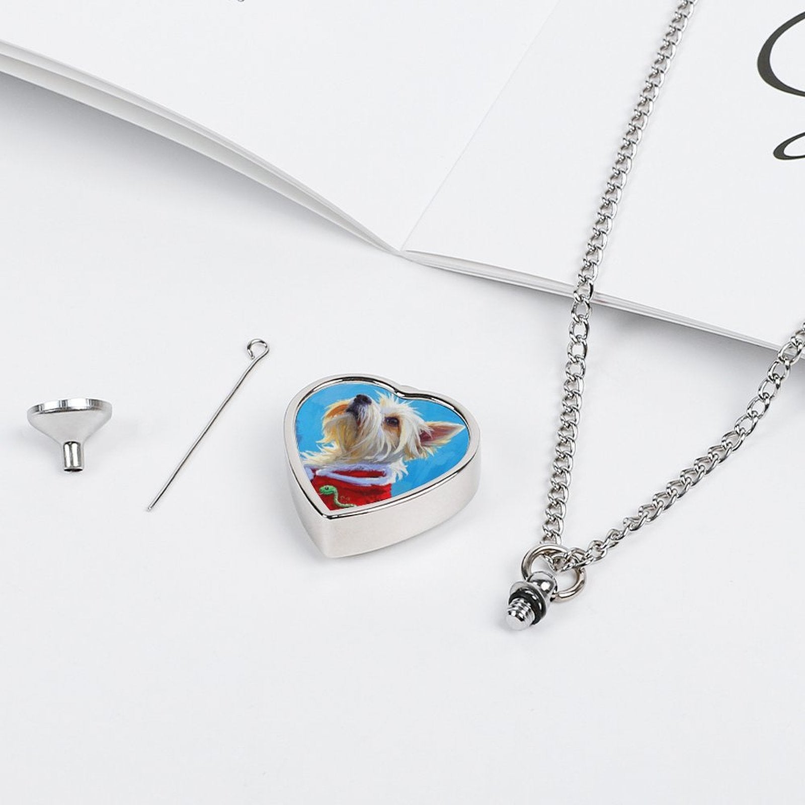 Custom Photo Pet Urn Necklace Personalized Picture Pendant for Your Love-larkway tradelink