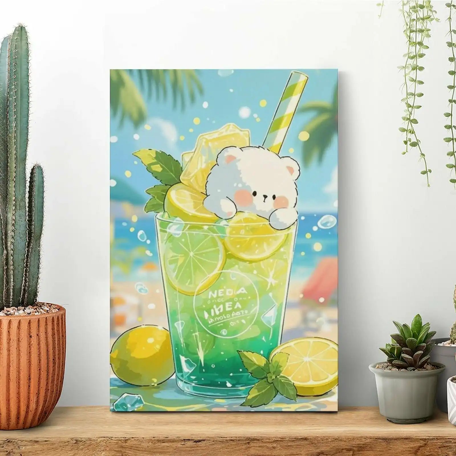 Custom Portrait Canvas Wall Art Heat Personalized Transfer Printed Picture with 4 Sizes Selection-larkway tradelink