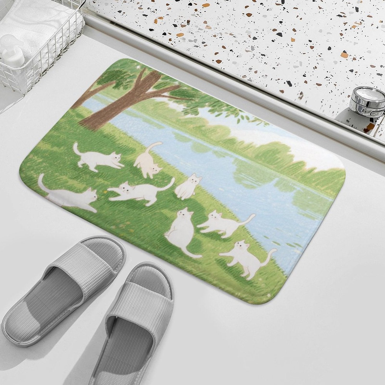 Custom Photo Coral Fleece Doormat Personalized Mat Non Slip Super Absorbent-larkway tradelink