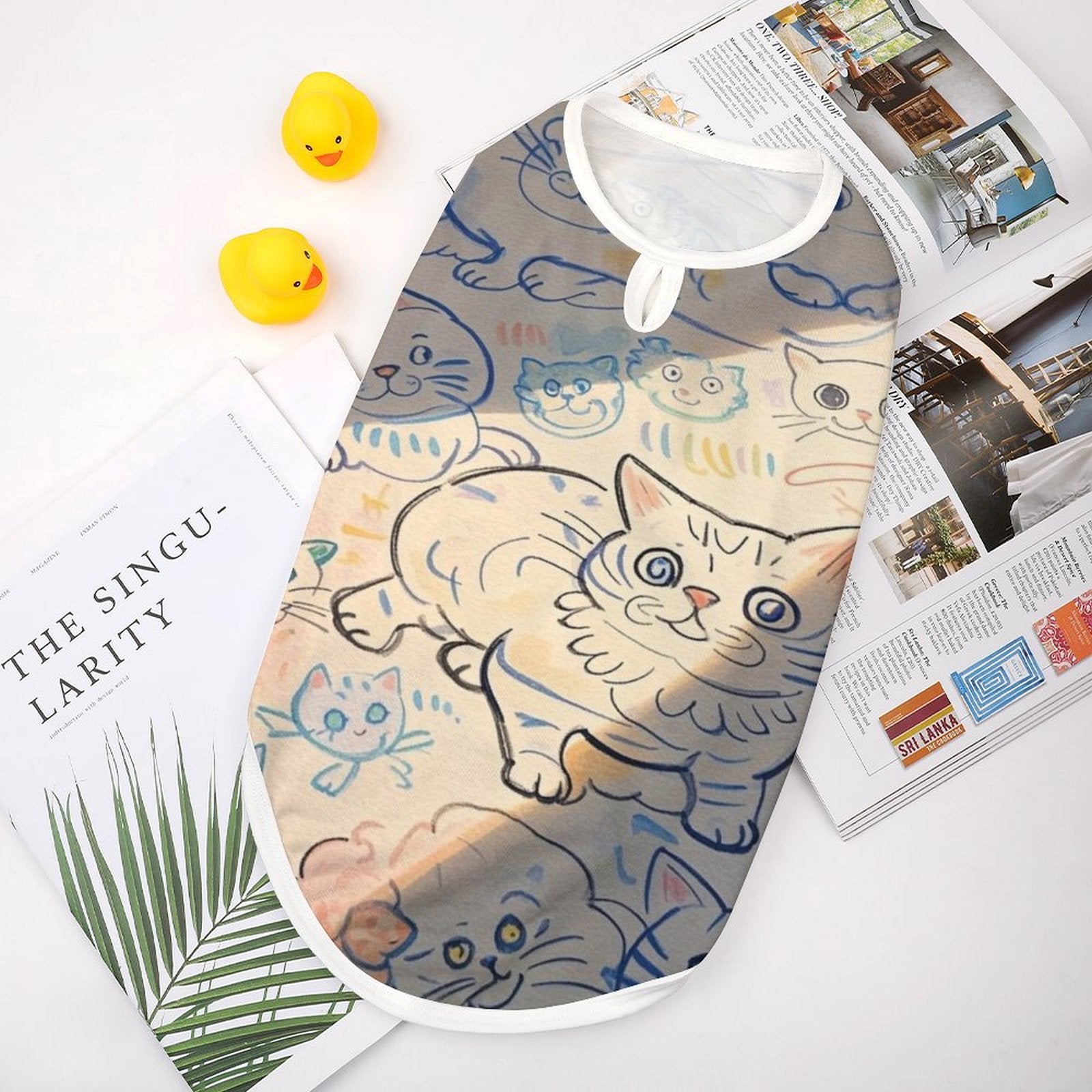 Custom Photo Full Print Pet Vest Personalized Pet Clothing Dirt Proof Fur Protection-larkway tradelink