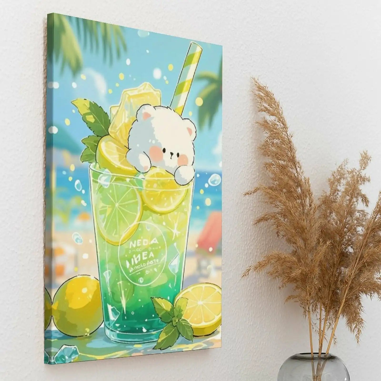 Custom Portrait Canvas Wall Art Heat Personalized Transfer Printed Picture with 4 Sizes Selection-larkway tradelink