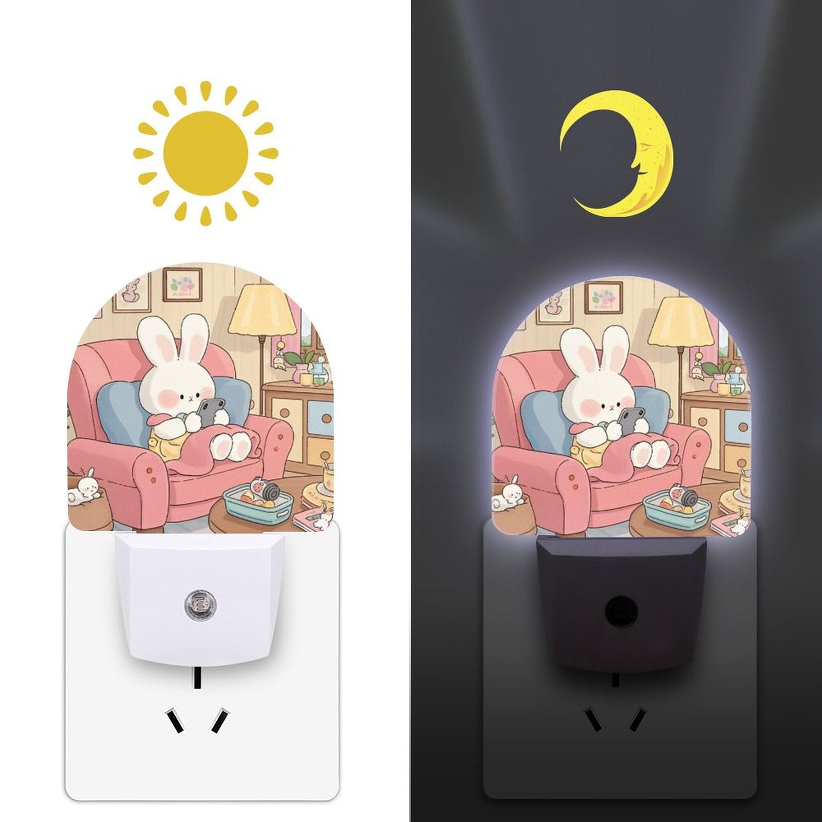 Custom Photo Sensor Night Light Personalized Gift Auto On Off Energy Saving-larkway tradelink