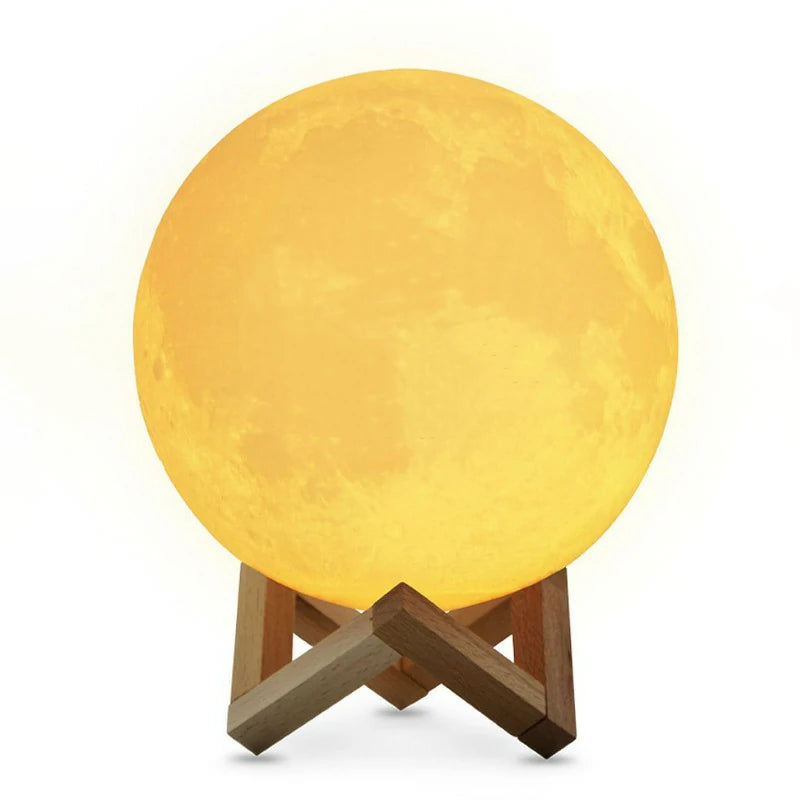 Personalized 3D Printed Moon Lamp Customizable Night Light Creative Gift-larkway tradelink