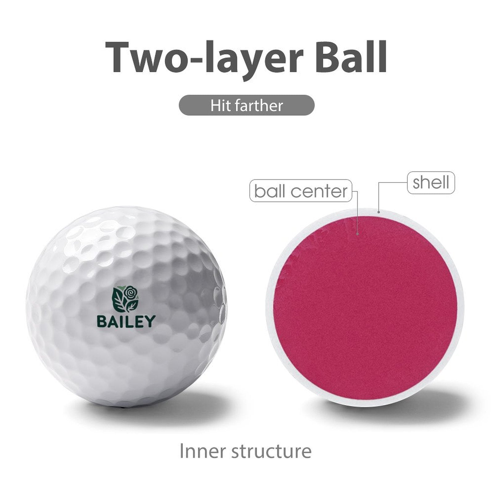 Custom Picture Golf Personalized Quality Rubber Balls Durable Sturdy-larkway tradelink
