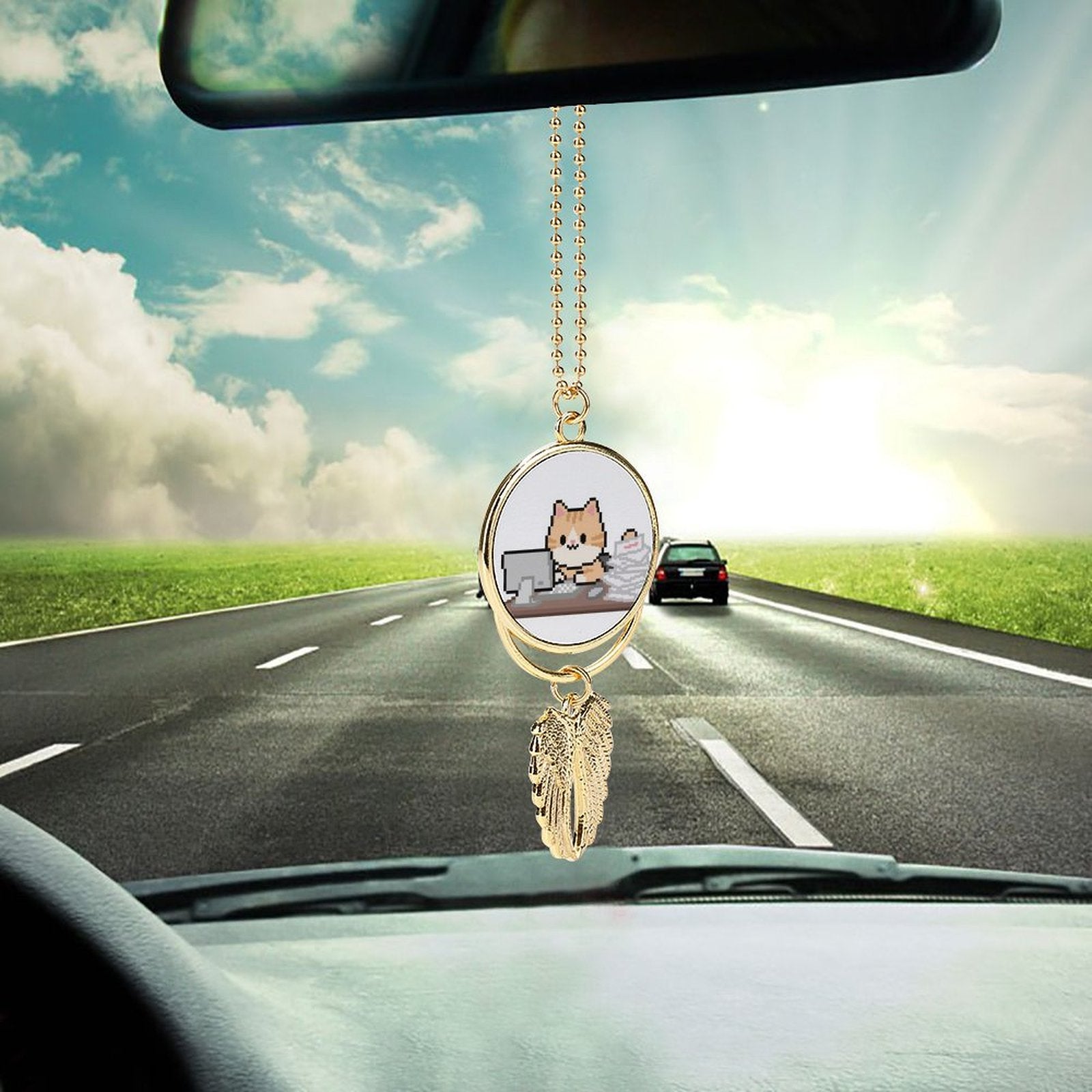 Custom Photo Car Pendant Personalized Zinc Alloy Decoration-larkway tradelink
