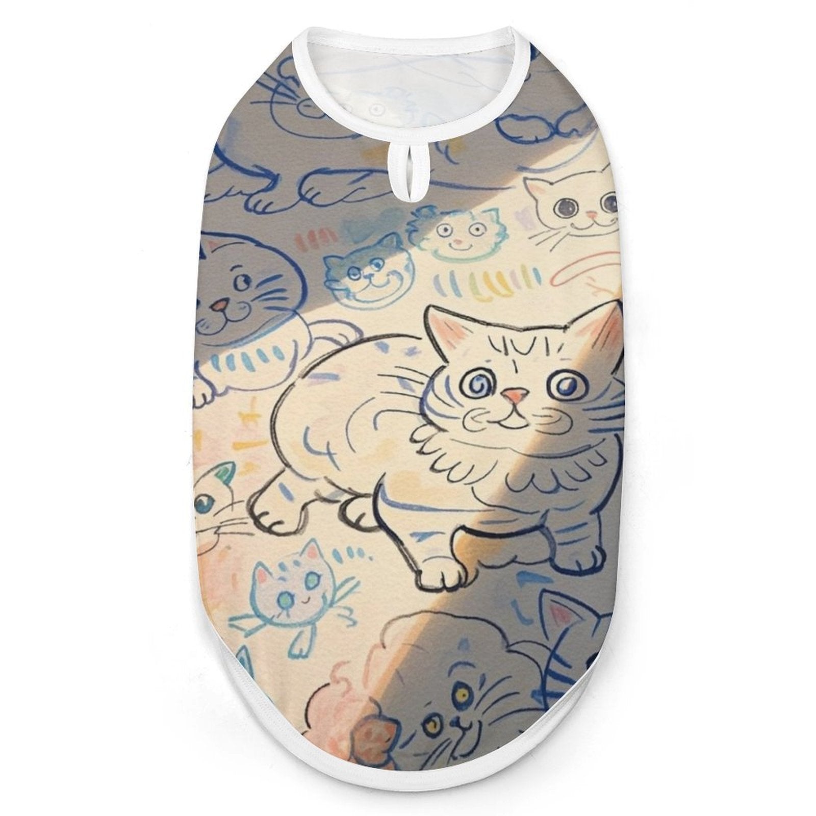 Custom Photo Full Print Pet Vest Personalized Pet Clothing Dirt Proof Fur Protection-larkway tradelink