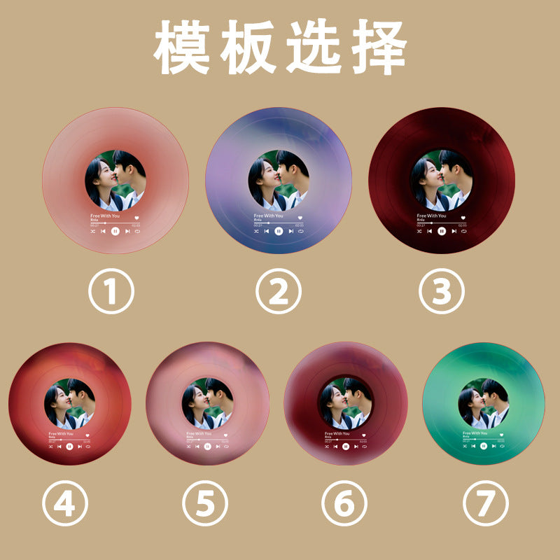 Custom Music Playing Vinyl Record with Photo Personalized Personalized  CD Gift-larkway tradelink