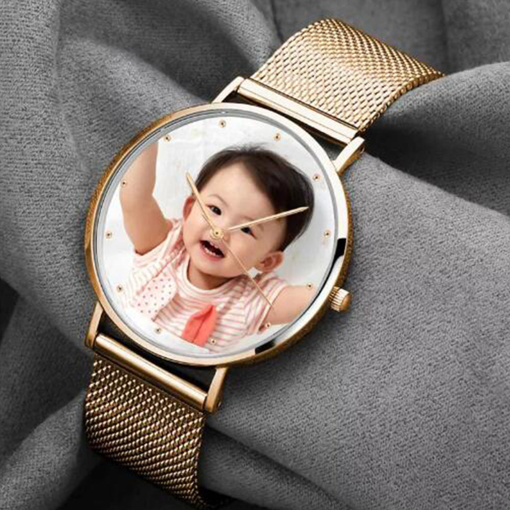 Personalized Laser Engraved Watch Custom Alloy Bracelet Gifts-larkway tradelink