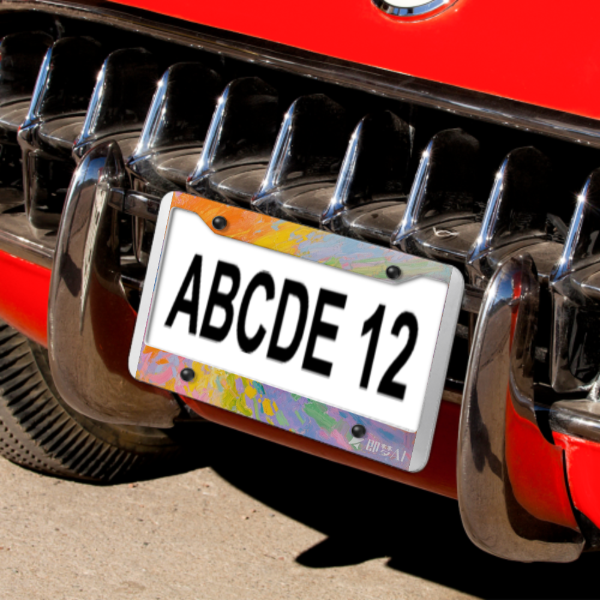 Custom License Plate Frame 4 Holes US Size Personalized Unique Identity-larkway tradelink