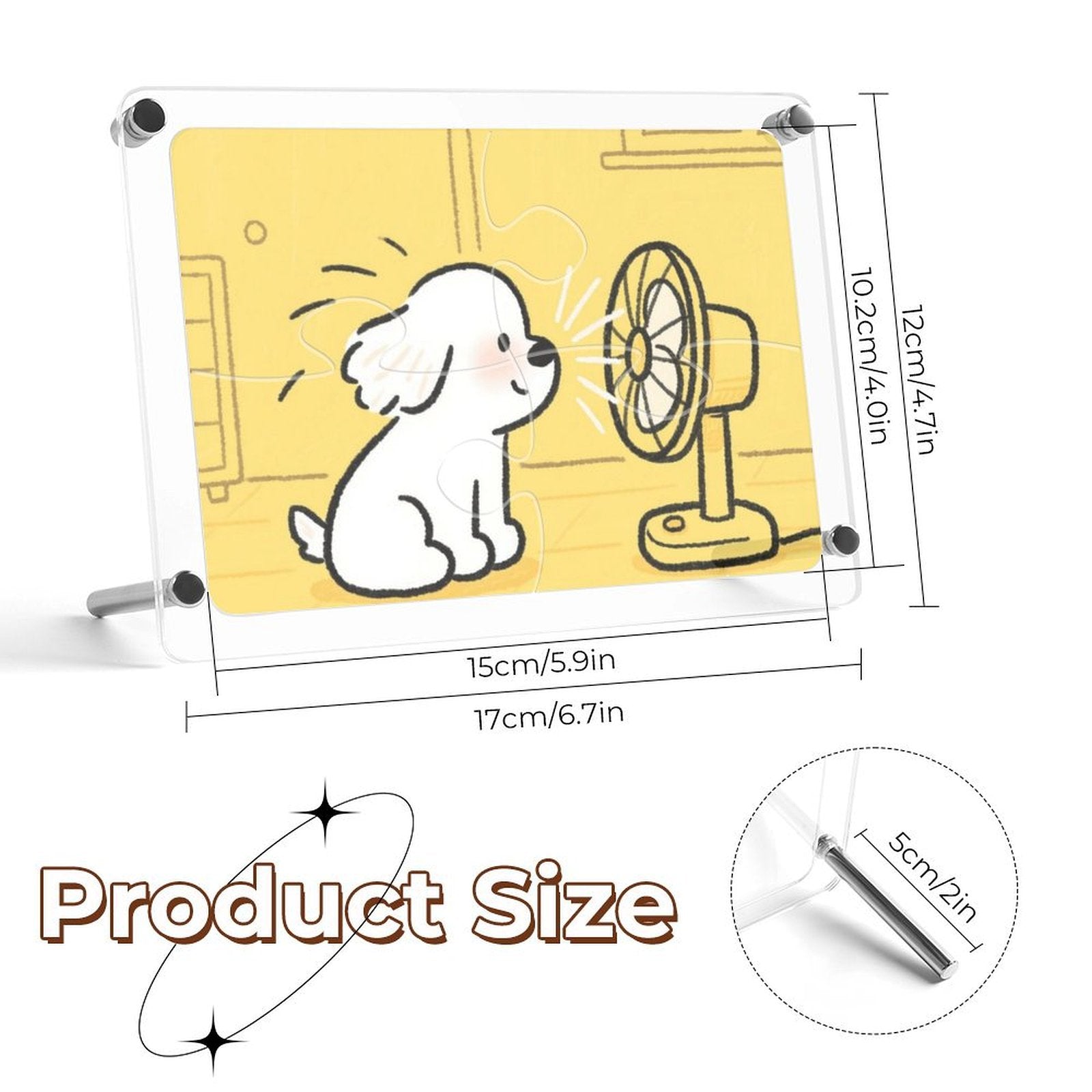 Custom Photo Acrylic Puzzle Frame Personalized Picture Display Stand Decoration-larkway tradelink