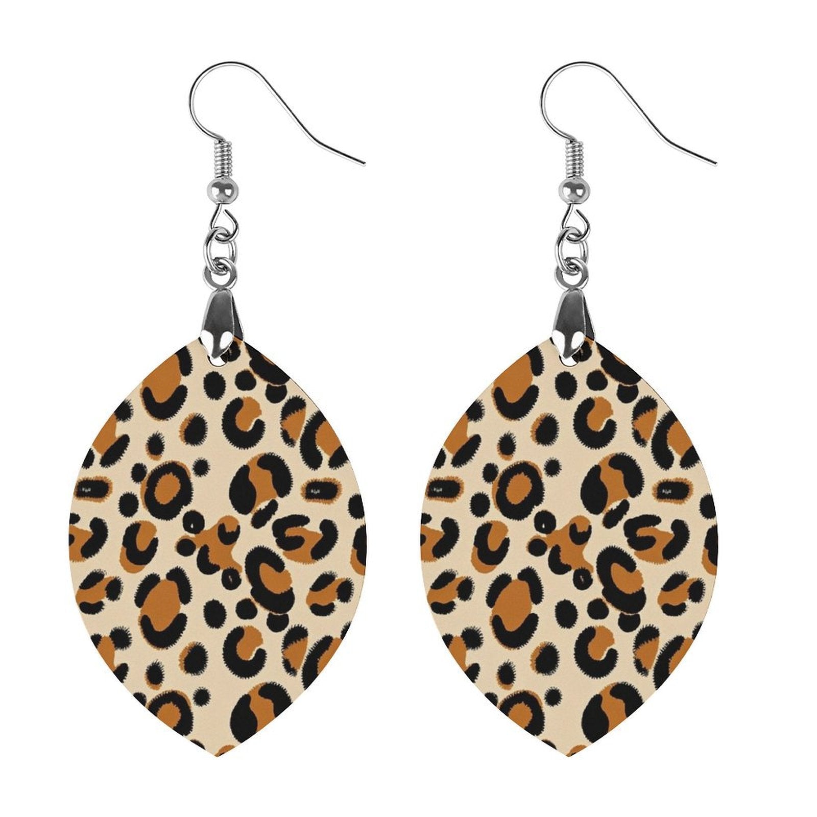 Custom Photo Wooden Pendant Earrings  Personalized Pendant Gift 4 Shapes-larkway tradelink