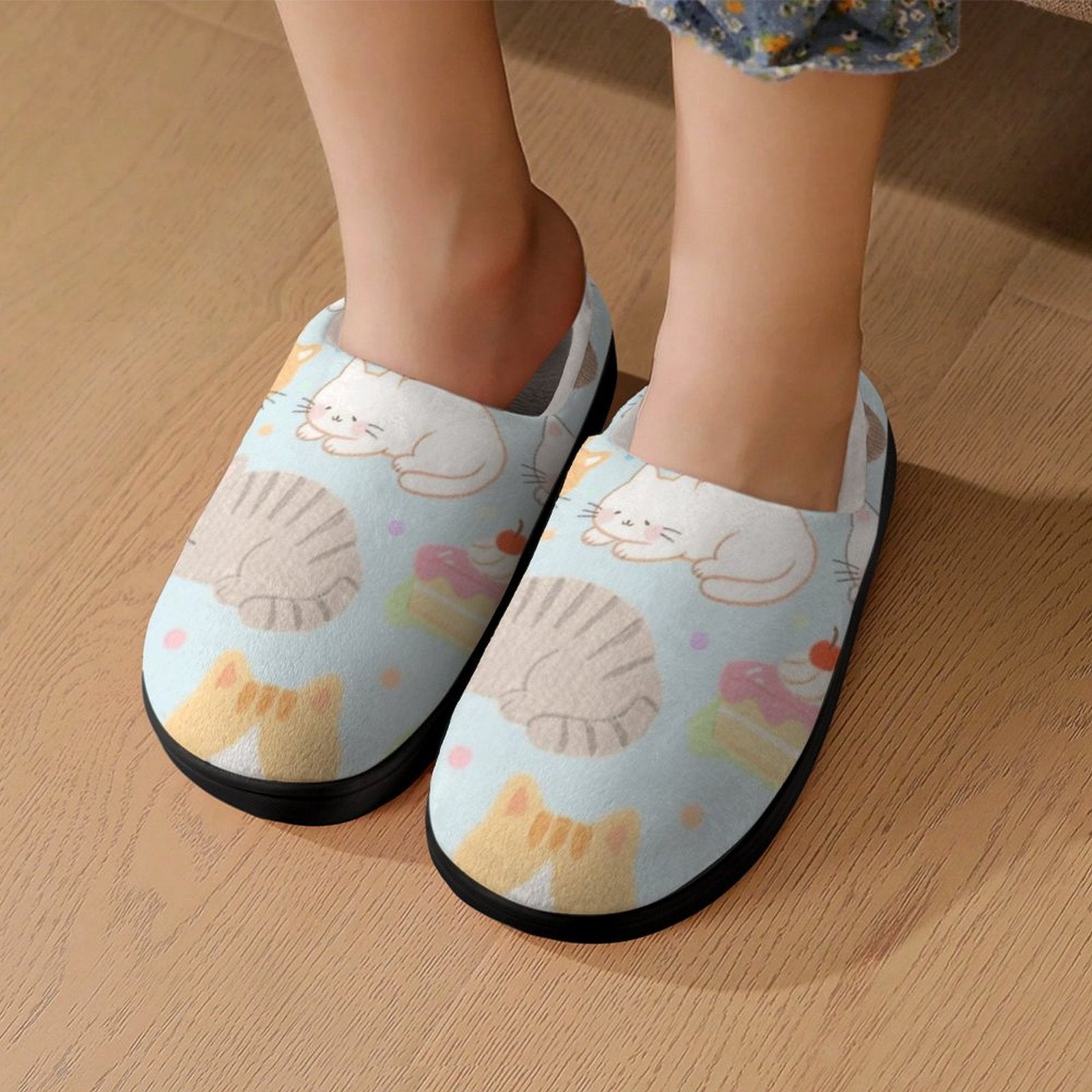 Personalized Flannel Slippers Custom Photo Slippers Breathable Sweat Absorbing for Kids-larkway tradelink