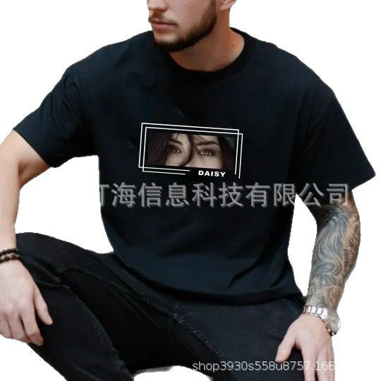 Custom Eyes Tee Loved One's Eyes Shirt Personalized Unique Eyes Artwork Tee-larkway tradelink