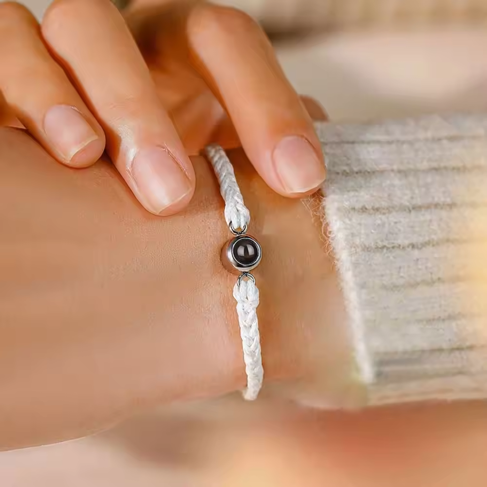 Custom Photo Bracelet Personalized Projection Jewelry Couple Gift-larkway tradelink