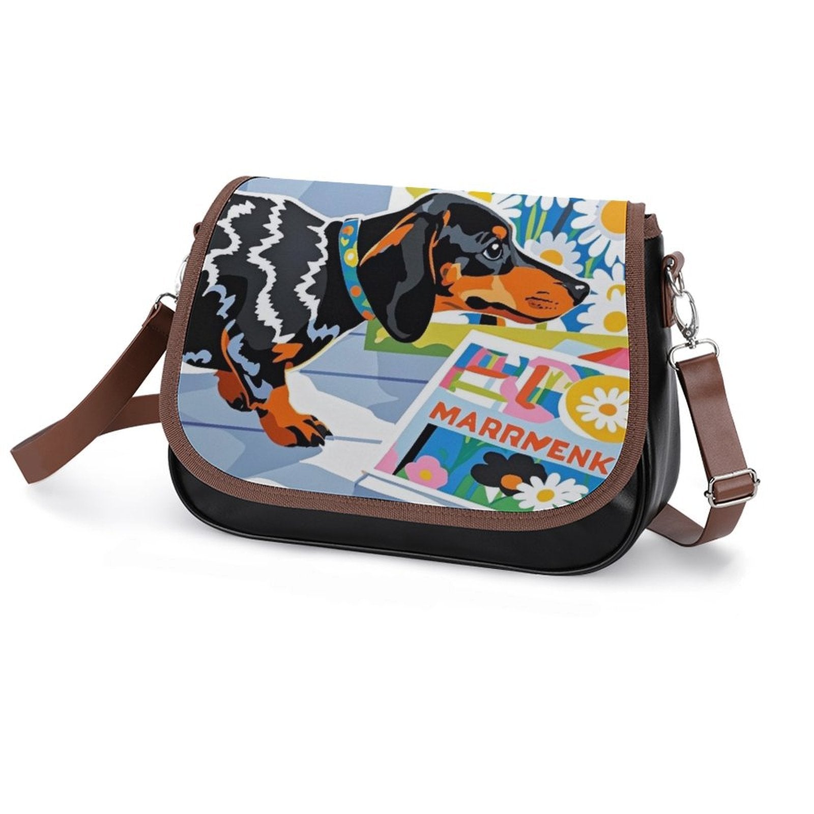 Custom Photo Leather Bag Detachable Strap Personalized Handbag for Her-larkway tradelink