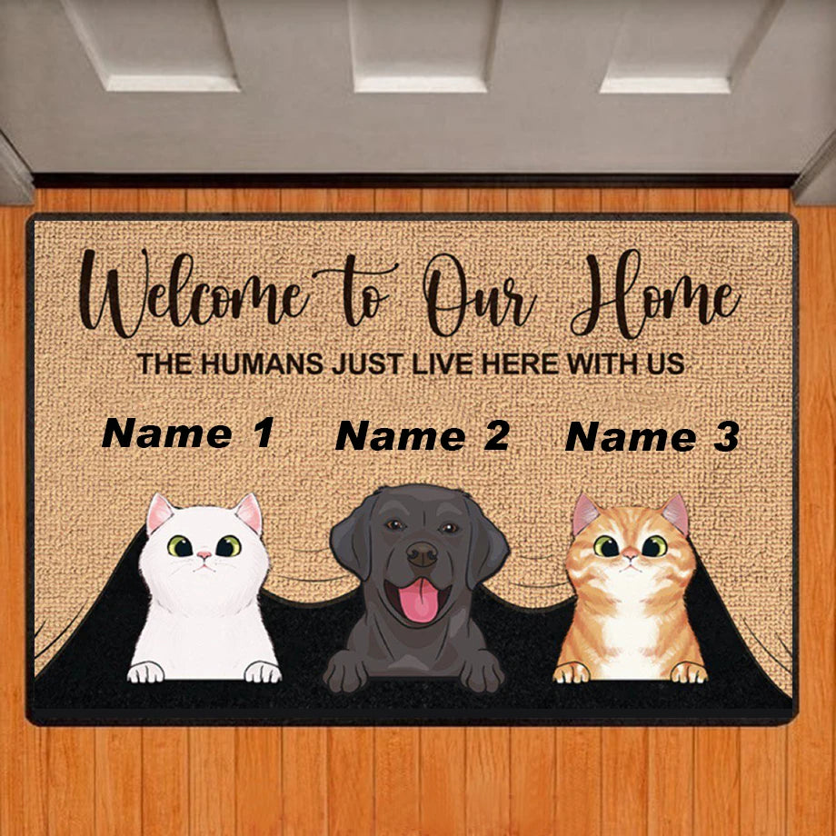 Custom Dog Cat Name Doormat Rug Personalized Floor Mats Carpet All Color All Logo Home Decor Accessory-larkway tradelink