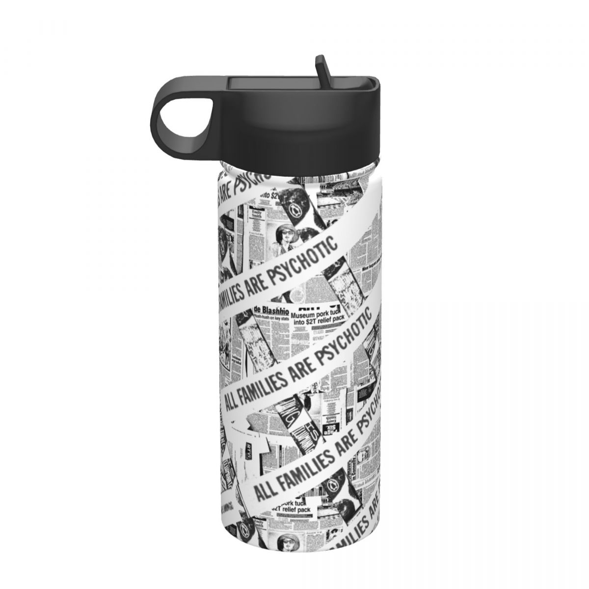 Custom 18oz Sports Insulated Water Bottle with Straw Lid Personalized Picture Kettle-larkway tradelink