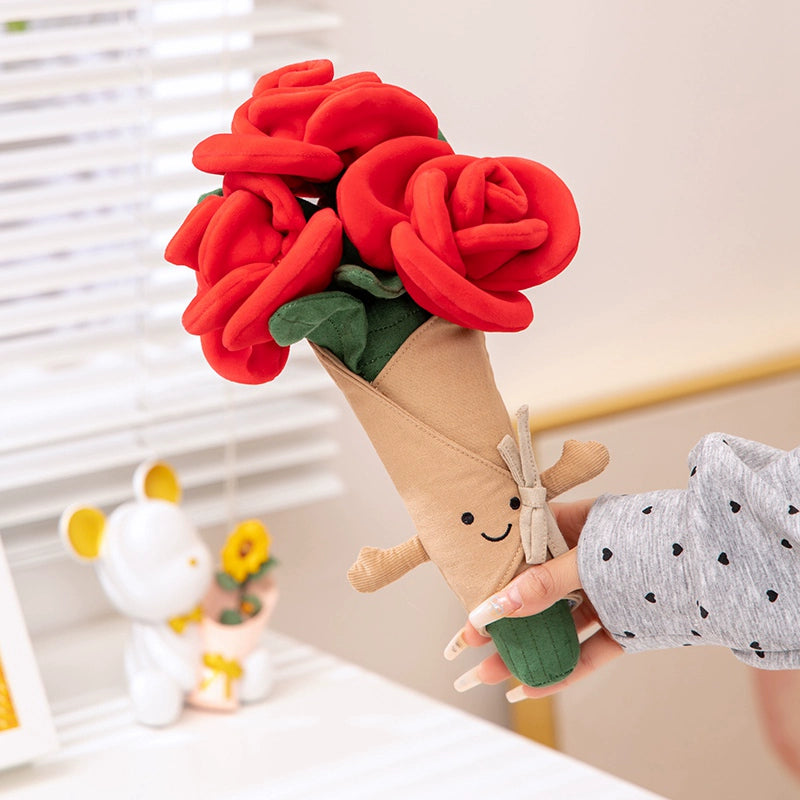 DIY Crochet Rose Bouquet Kit Handmade Knitting Gift-larkway tradelink