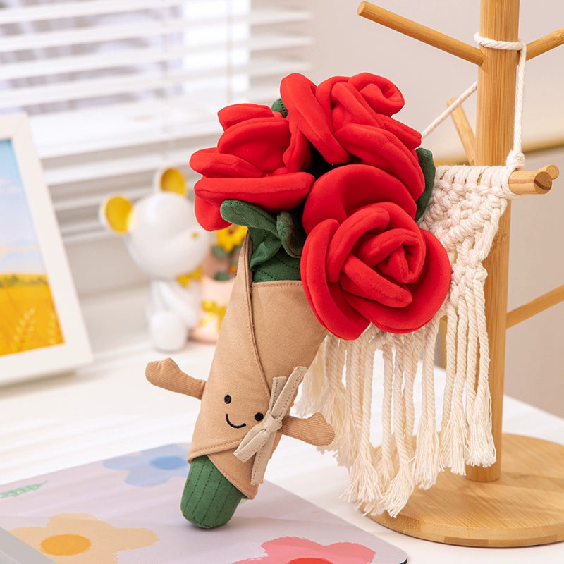 DIY Crochet Rose Bouquet Kit Handmade Knitting Gift-larkway tradelink